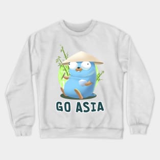 Gopher Golang Go Asia Crewneck Sweatshirt